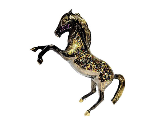 Handicrafted Brass Rearing Horse